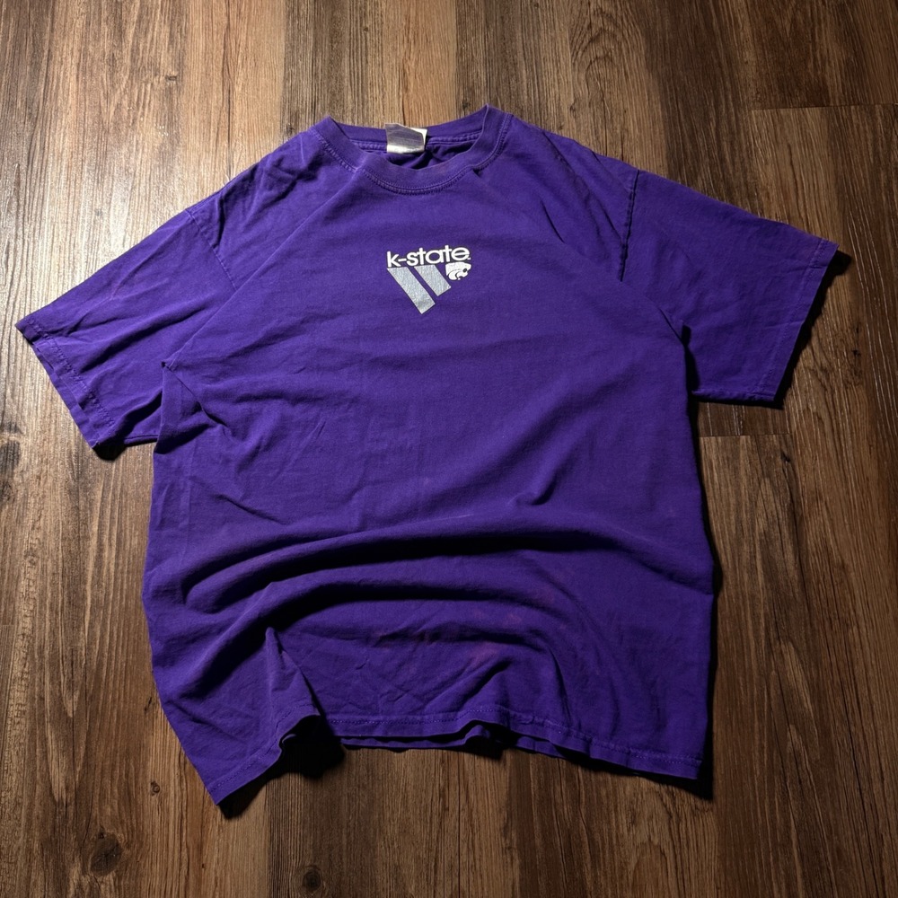 K-State Wildcats T-Shirt Mens Large Purple Kansas State University‎ Graphic Tee